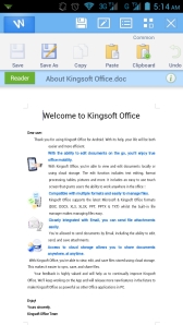 Word Processing in Kingsoft